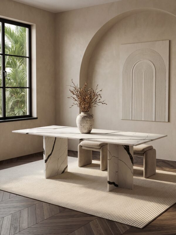 TERRA dining table in Quartz