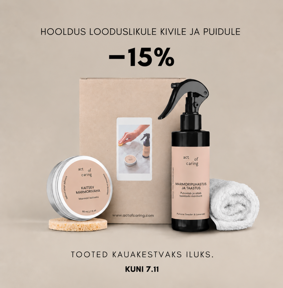 Loodusliku kivi ja puidu hooldus